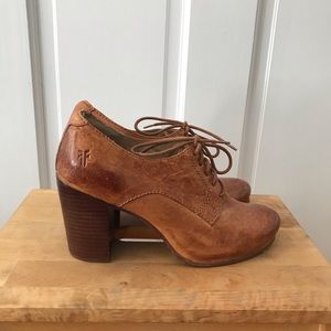 Frye Oxford Heels -- Carason in cognac